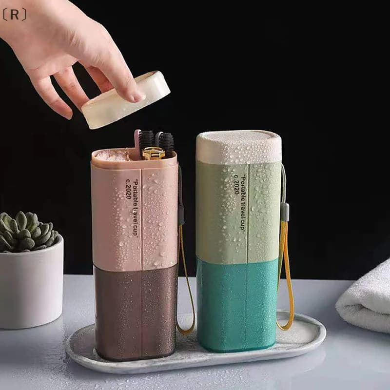 maveraRzisravel portaspazzolino dentifricio scatola di immagazzinaggio custodia portatile per spazzolino organizer per accessori da bagno da viaggio all'aperto