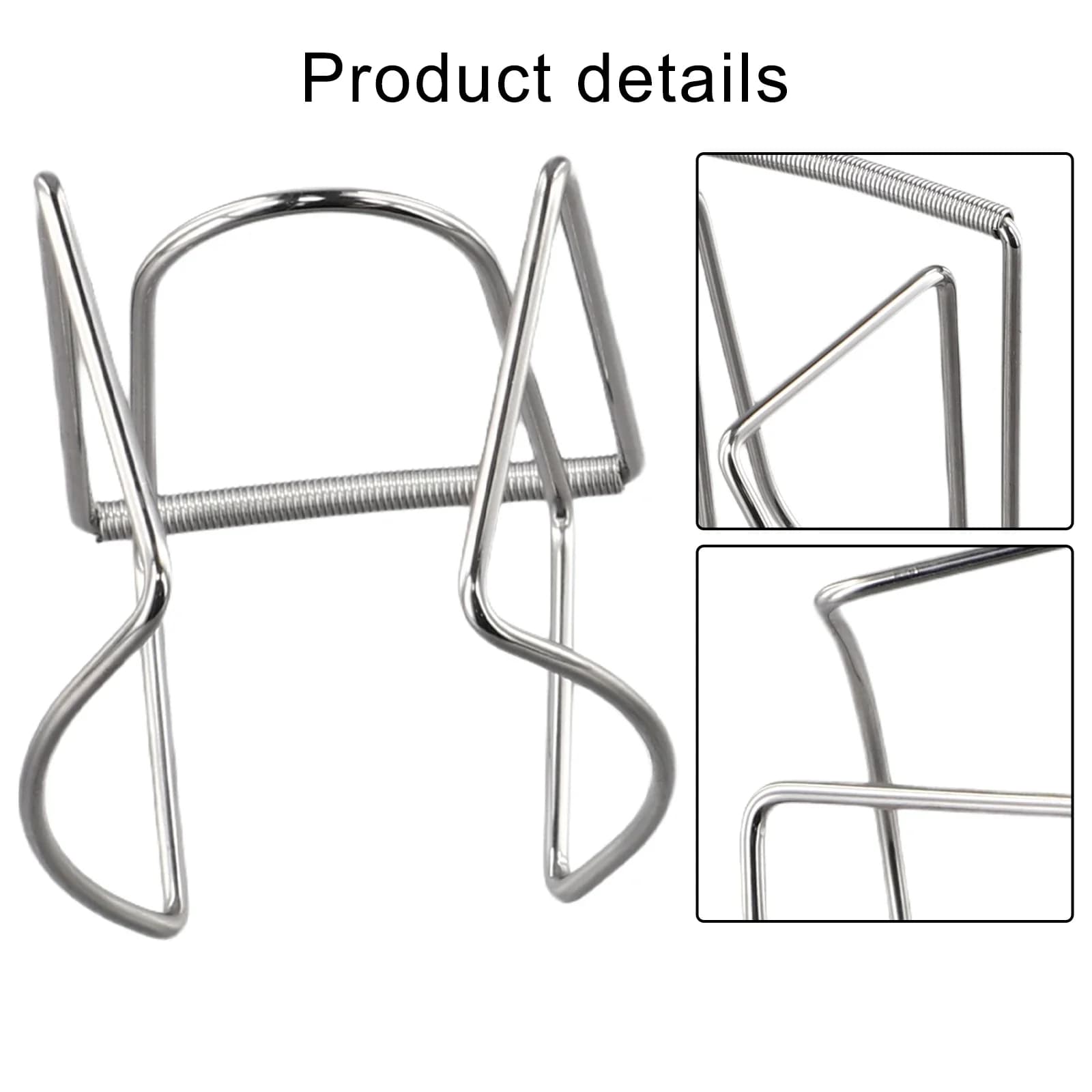 Per l'allenamento del tennis, supporto per palline da tennis in acciaio inossidabile da circa 12 g, design semplice, clip da cintura in acciaio inossidabile