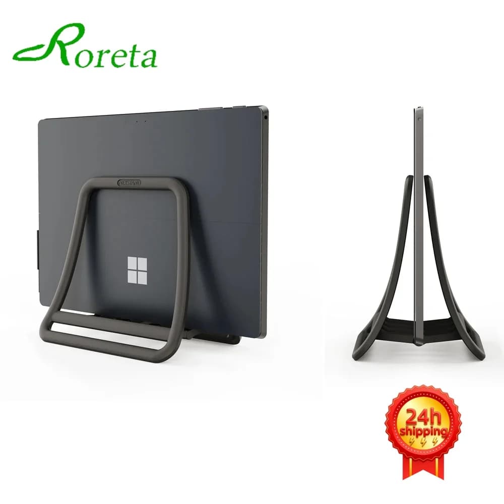 Supporto Universale Verticale Pieghevole per Laptop e Tablet, Stand da Scrivania per Notebook, Compatibile con Macbook Air Pro, iPad, Lenovo, Dell