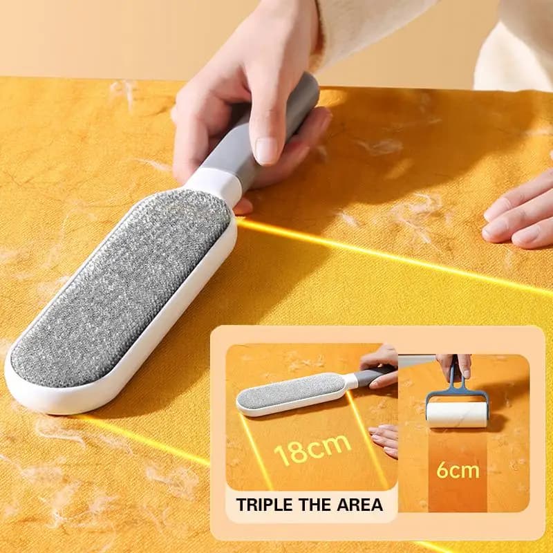Reusable Double-Sided Electrostatic Clothes Lint Roller Dusting Cleaning Brushes Sofa Pet Hair Fur Roller Brush Manual Cleaner