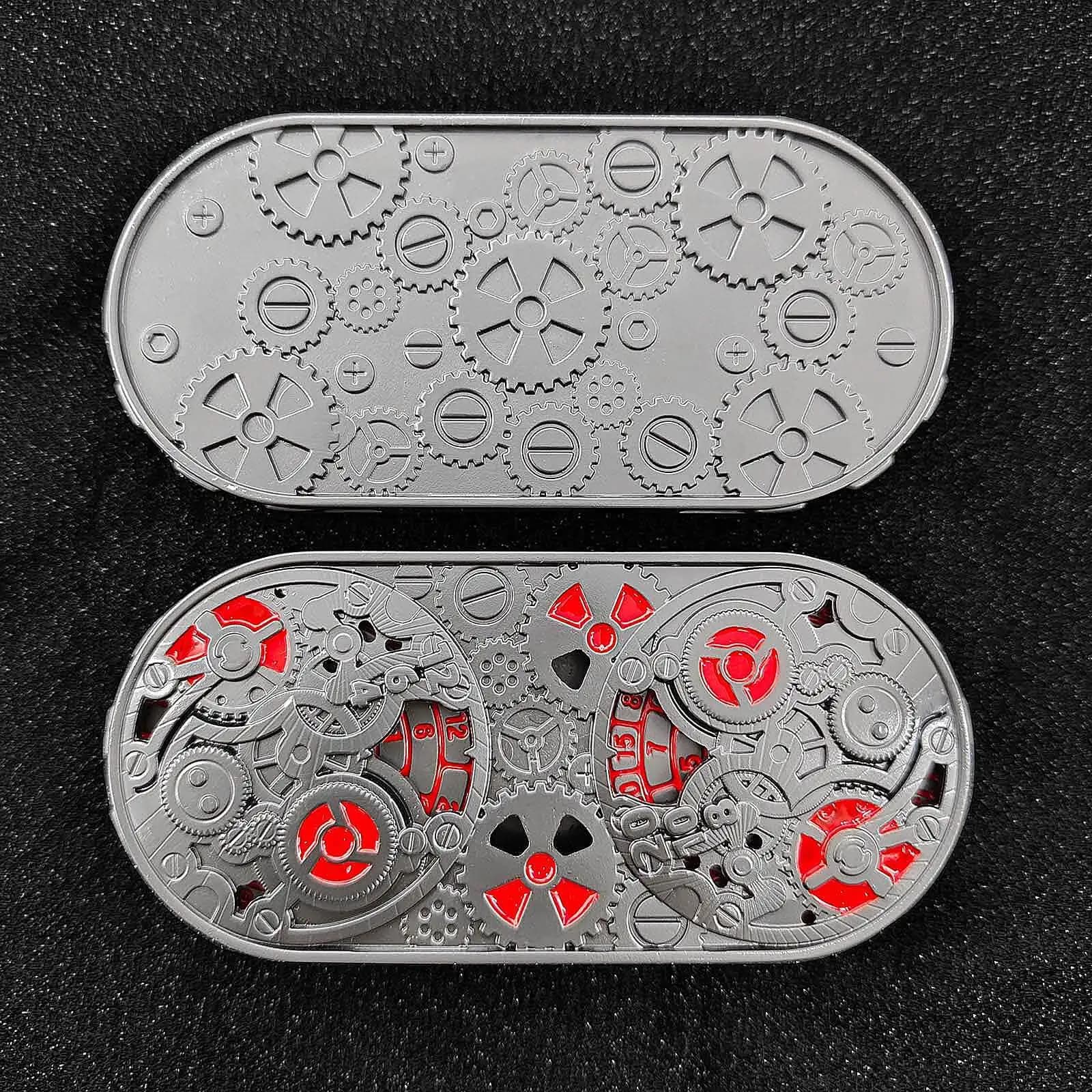 Dadi Girosidi Fidget Spinner Dice DND in metallo con doppia roulette