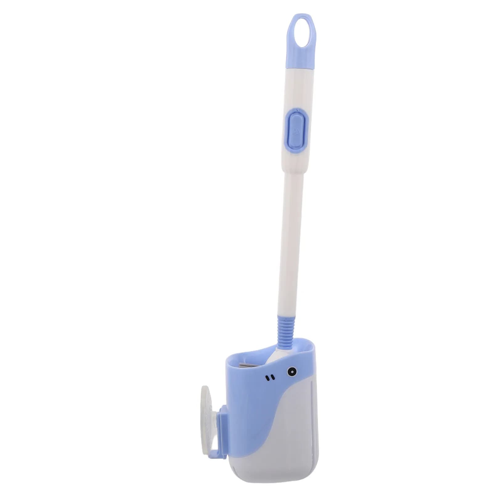 Set Spazzola WC Ricaricabile in Silicone con Supporto, Pulitore Bagno Senza Angoli Morti, Potente Azione Pulente, Decorativo e Simpatico Design a Cartone Animato