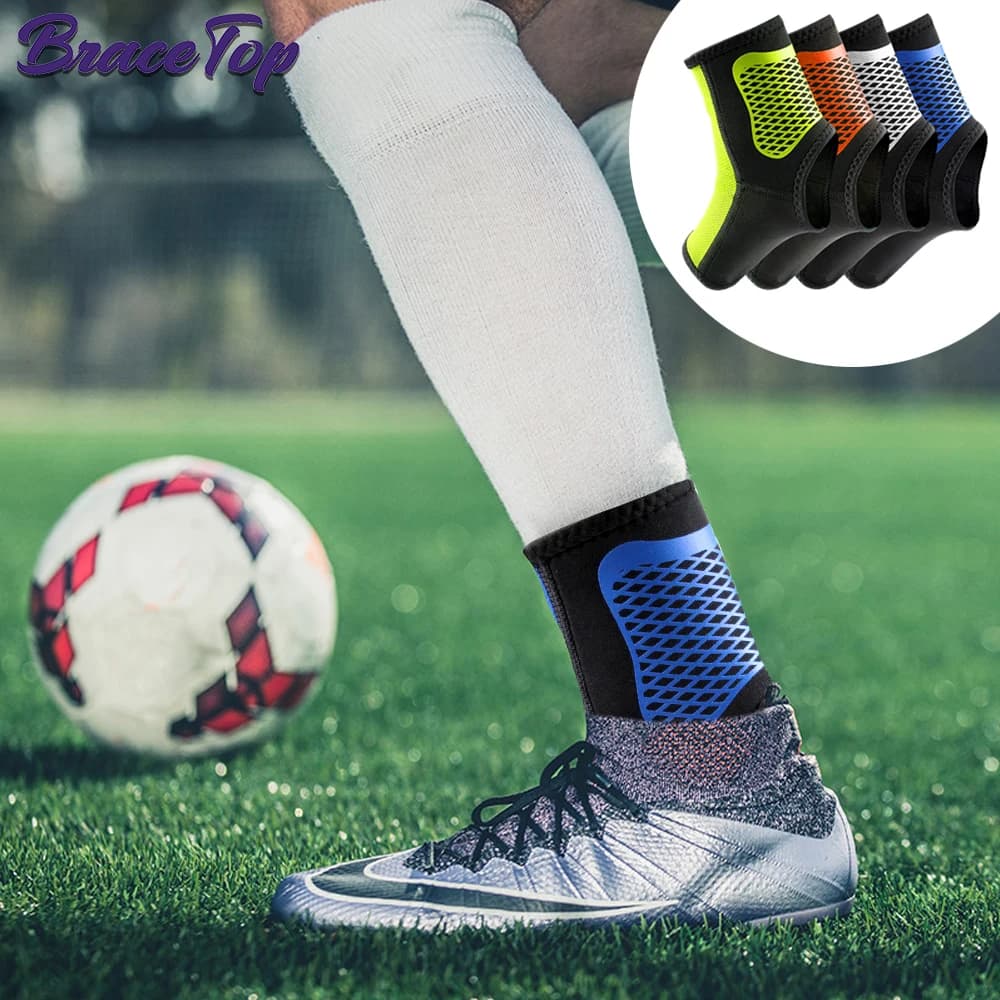 BraceTop 1 PC compressione protezione caviglia calcio supporto caviglia pallacanestro cavigliera protezione sport all'aria aperta accessorio palestra
