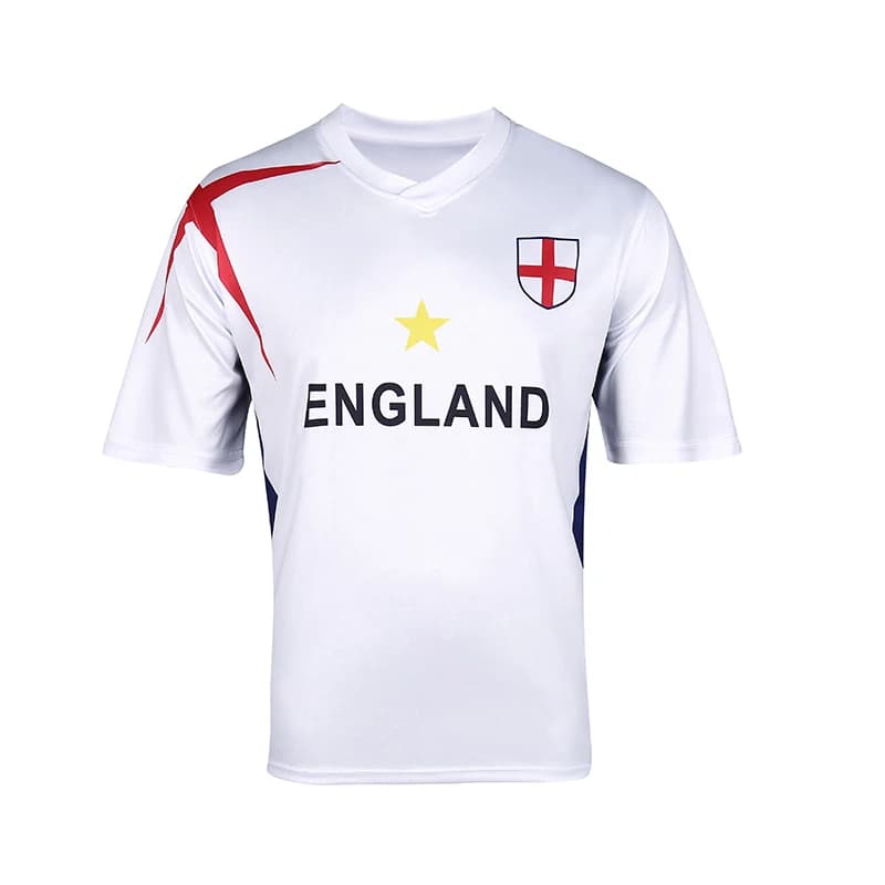 Maglia da calcio Suruida 25 Euro Inghilterra per adulti Maglia da calcio traspirante ad asciugatura rapida Maglia sportiva da uomo