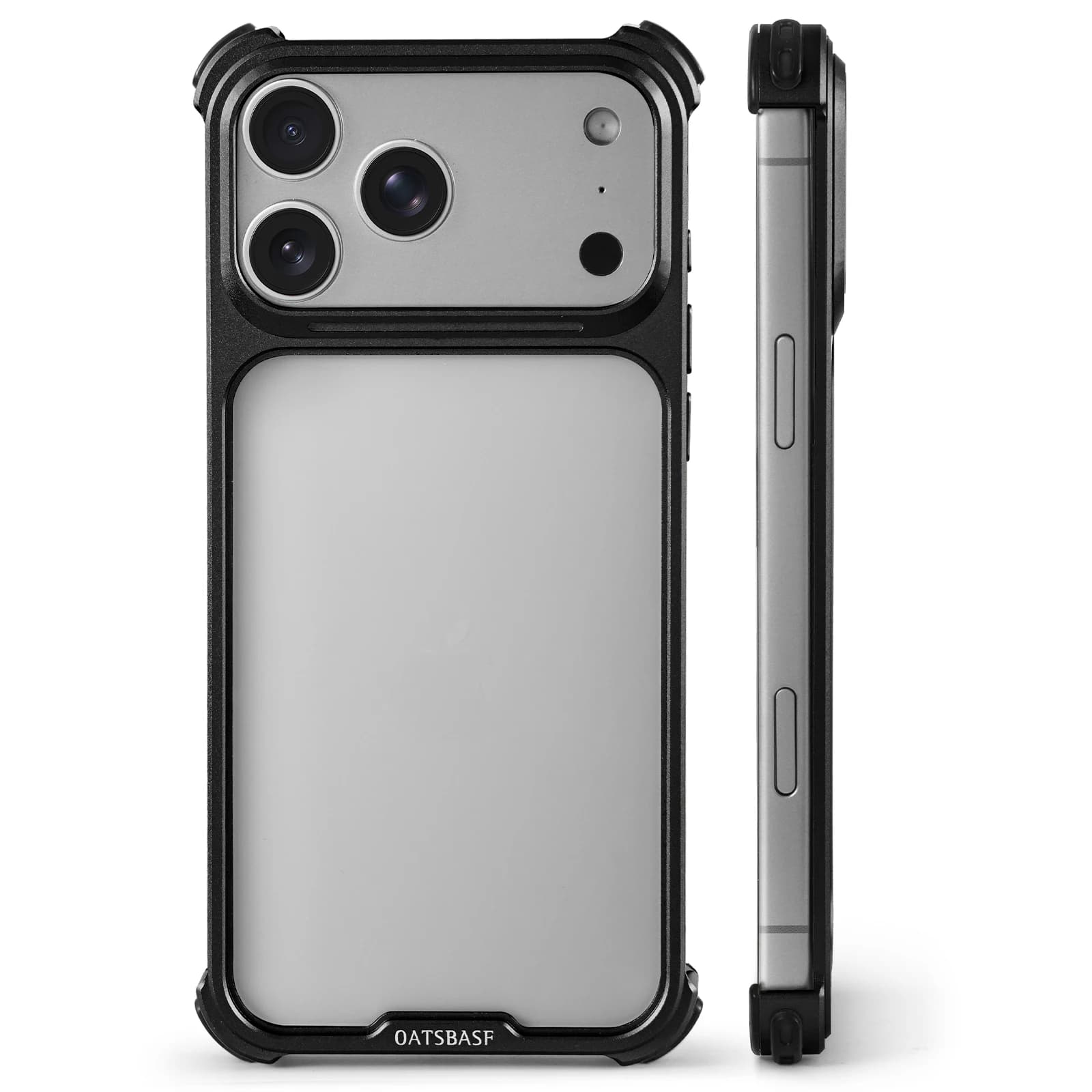 Custodia Protettiva in Metallo Oatsbasf per iPhone 17 Pro Max / 17 Pro, Design Senza Retro, Antiurto, Compatibile con MagSafe