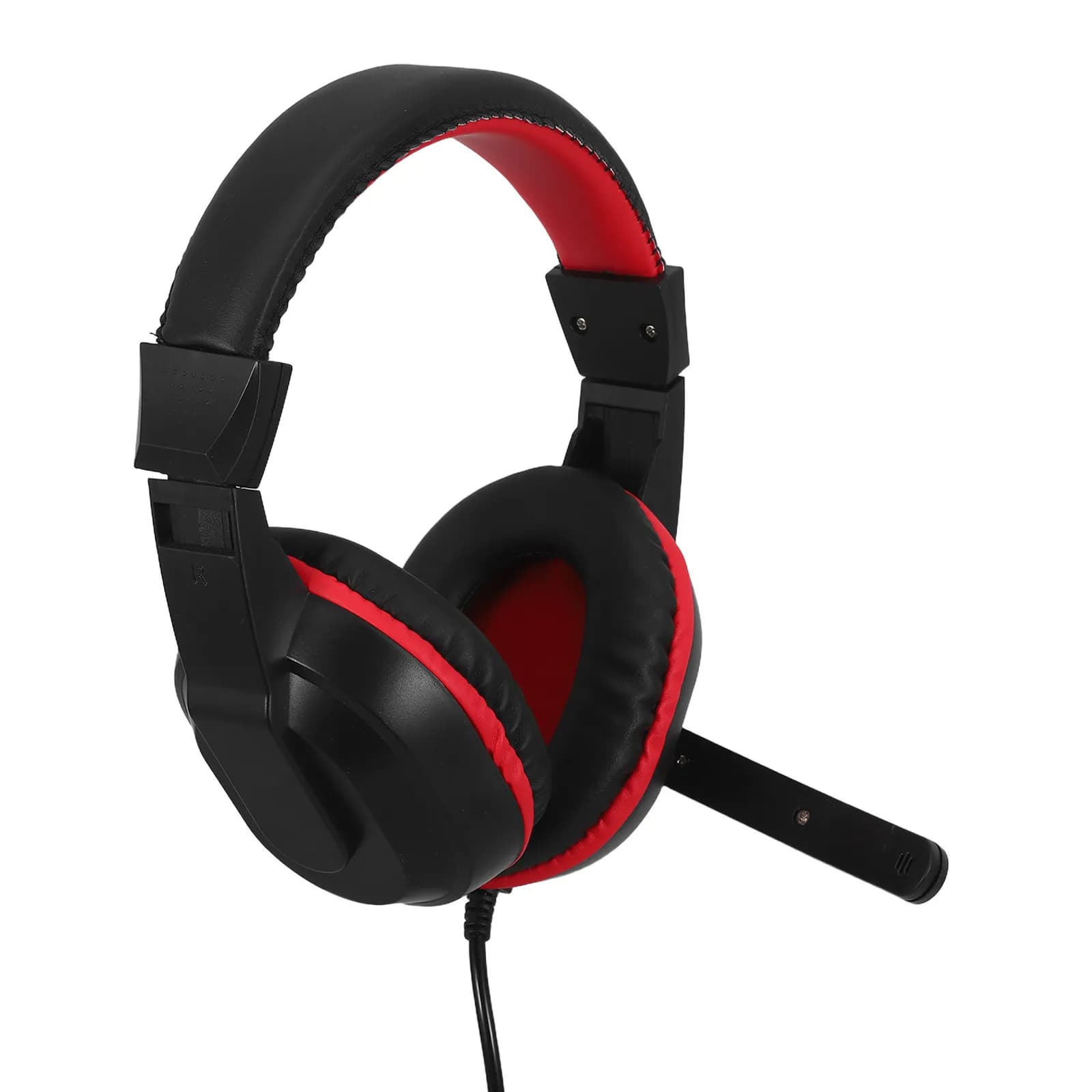 Adjustable Gaming Headphones with Noise Cancellation, Stereo with Microphone for PC and Laptop, Wired Headphones for Computer