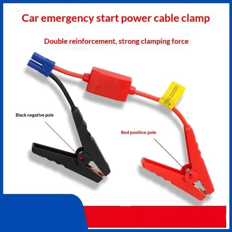 Universal Car Emergency Jump Starter Clamps High Conductivity Alligator Clips with EC5 Plug for Road Rescue