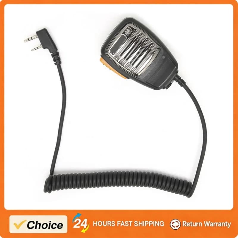 Microfono palmare con altoparlante e luce per walkie-talkie Baofeng UV‑5R BF‑888S UV5R GT‑3TP Kenwood PUXING Accessori per radio bidirezionali