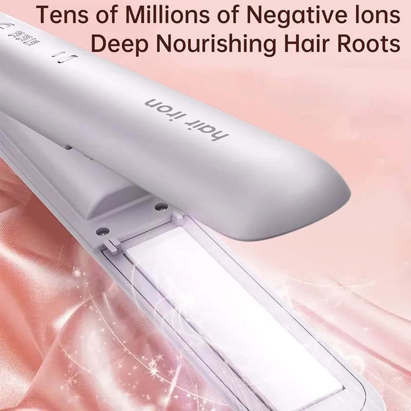 Mini portable iron A67Z 2 in 1, iron and curler wireless, 3 heat settings