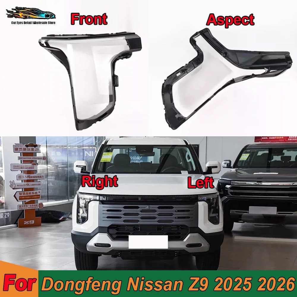 Per Dongfeng Nissan Z9 2025 2026: Copertura Faro Anteriore, Guscio Faro, Coprilampada, Lente Trasparente