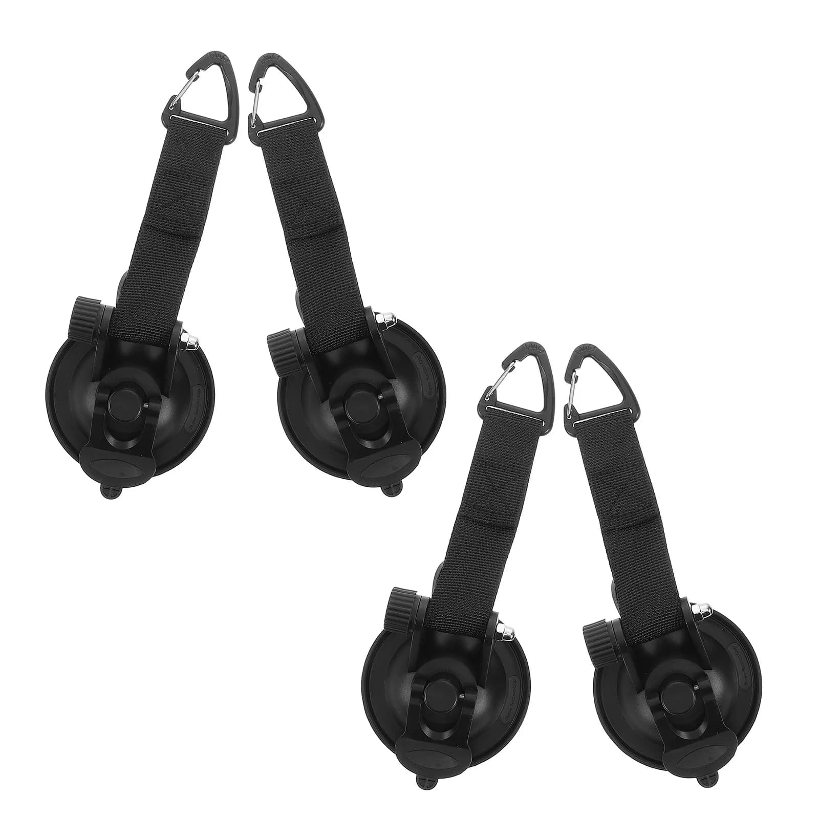 4 Pezzi Ganci a Ventosa Grandi e Robusti, Clip di Ancoraggio per Esterni per Tende da Campeggio, Tendalini per Camper, Fissaggio Auto, Morsetti a Ventosa Resistenti