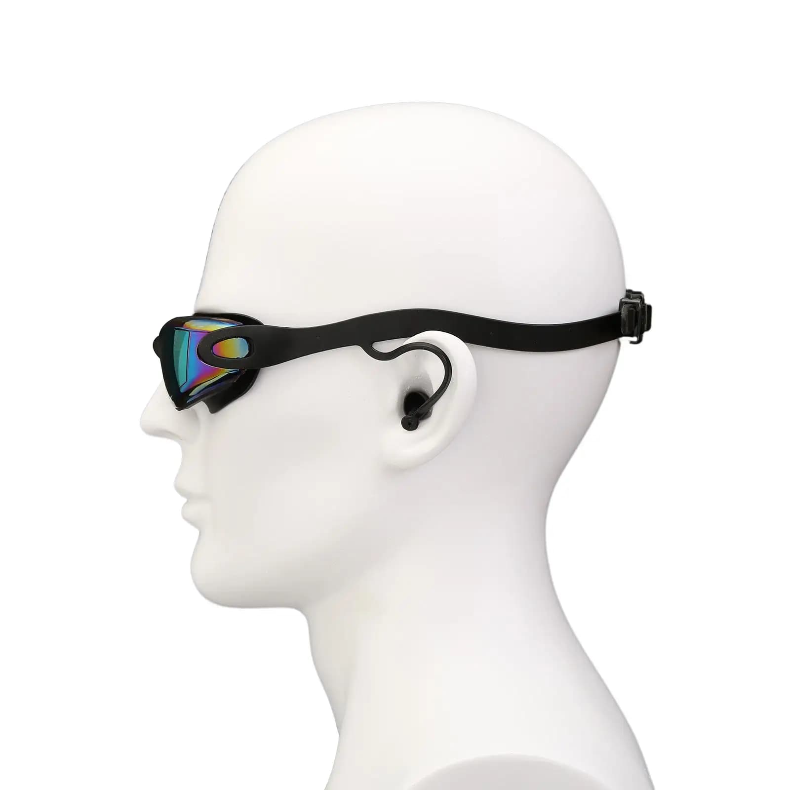 Occhialini da nuoto in silicone PC infrangibili antiurto per sport acquatici professionali in acque libere