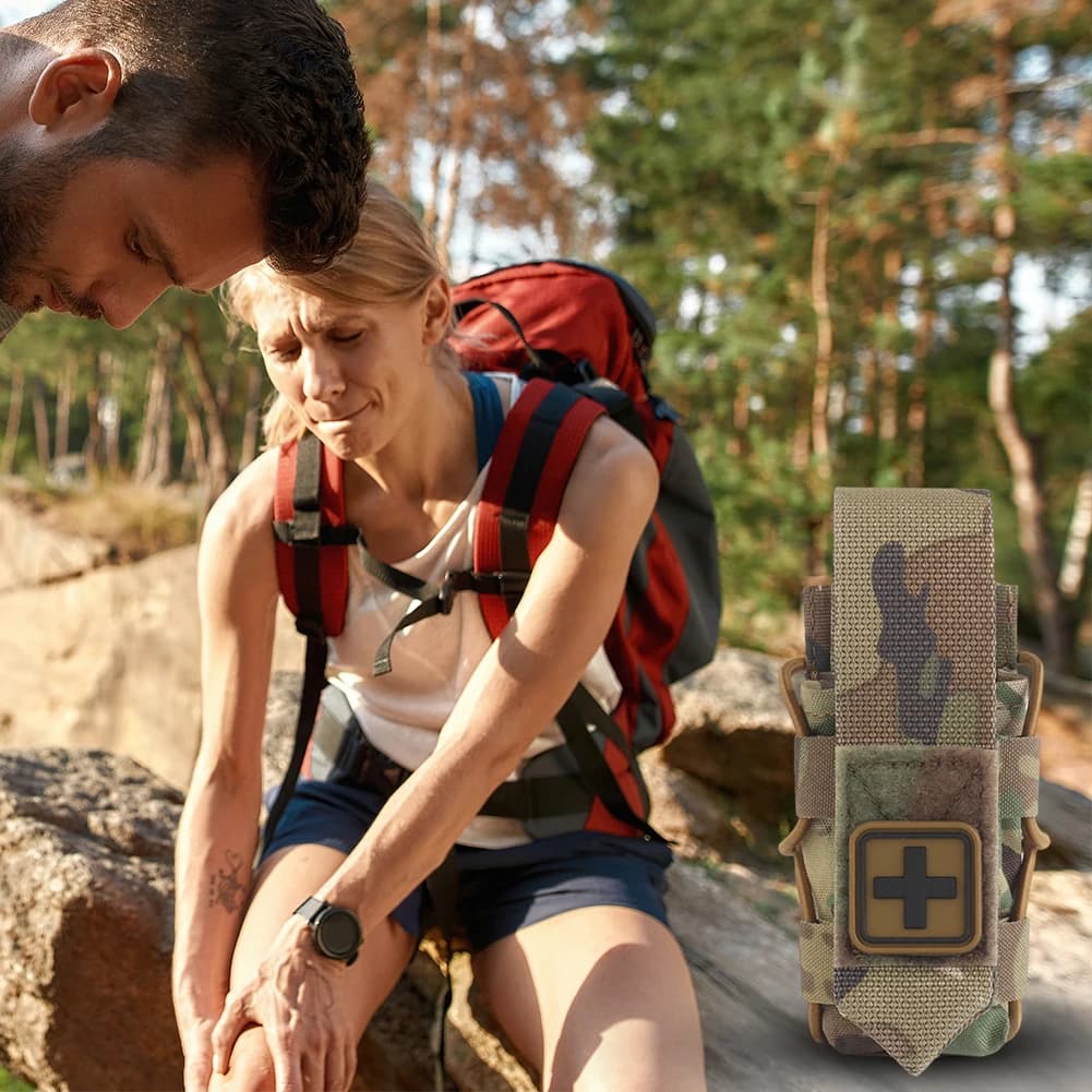 Borsa per Laccio Emostatico a Chiusura Rapida, Kit di Pronto Soccorso Molle, Borsa Medica di Emergenza per EMT, per Plate Carrier/Gilet Chest Rig