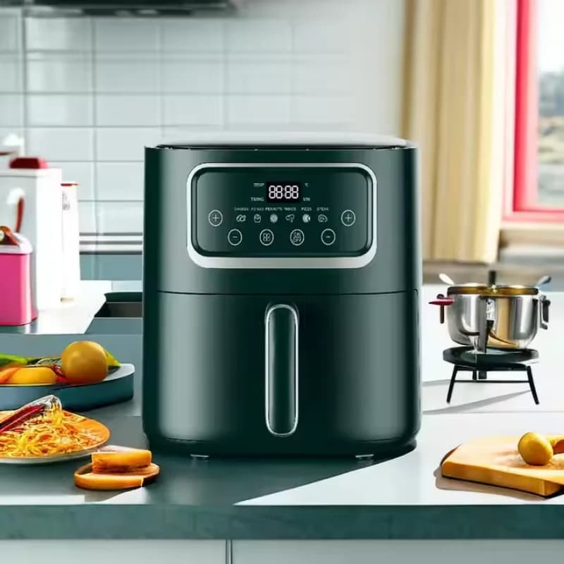 2025 New 7 Liter Digital LED Display Domestic and Commercial Air Fryer Intelligent Home Kitchen Fryer Without Oil