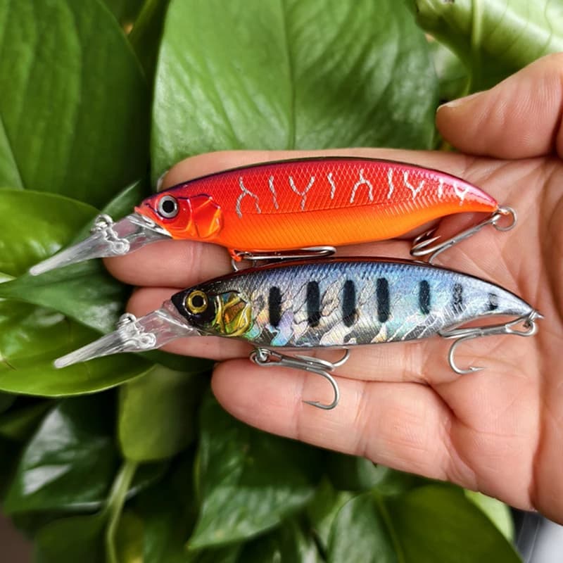 Minnow Lure Floating 80mm 12g Artificial Hard Bait for Bass Pike Carp Isca Pesca Wobblers Fishing Equipment