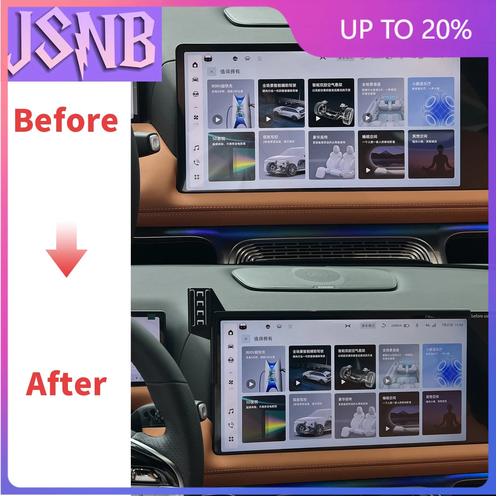 New Car Phone Holder for Xpeng G9 XiaoPeng 2022 2023 2024 GPS Bracket Navigation Stand Auto Accessories