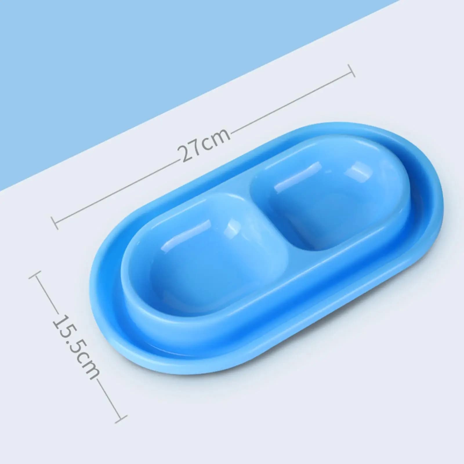 Set di Ciotole per Cibo e Acqua per Gatti, Resistenti alle Formiche, Doppia Ciotola in Plastica per Gattini e Cuccioli