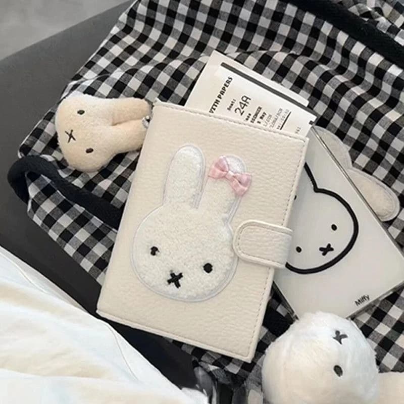 Cartoon Kawaii Miffy Passport Holder Good Looks Documents Card Storage Bag NewStyle Fashion Practical Simple Large Capacity Gift
