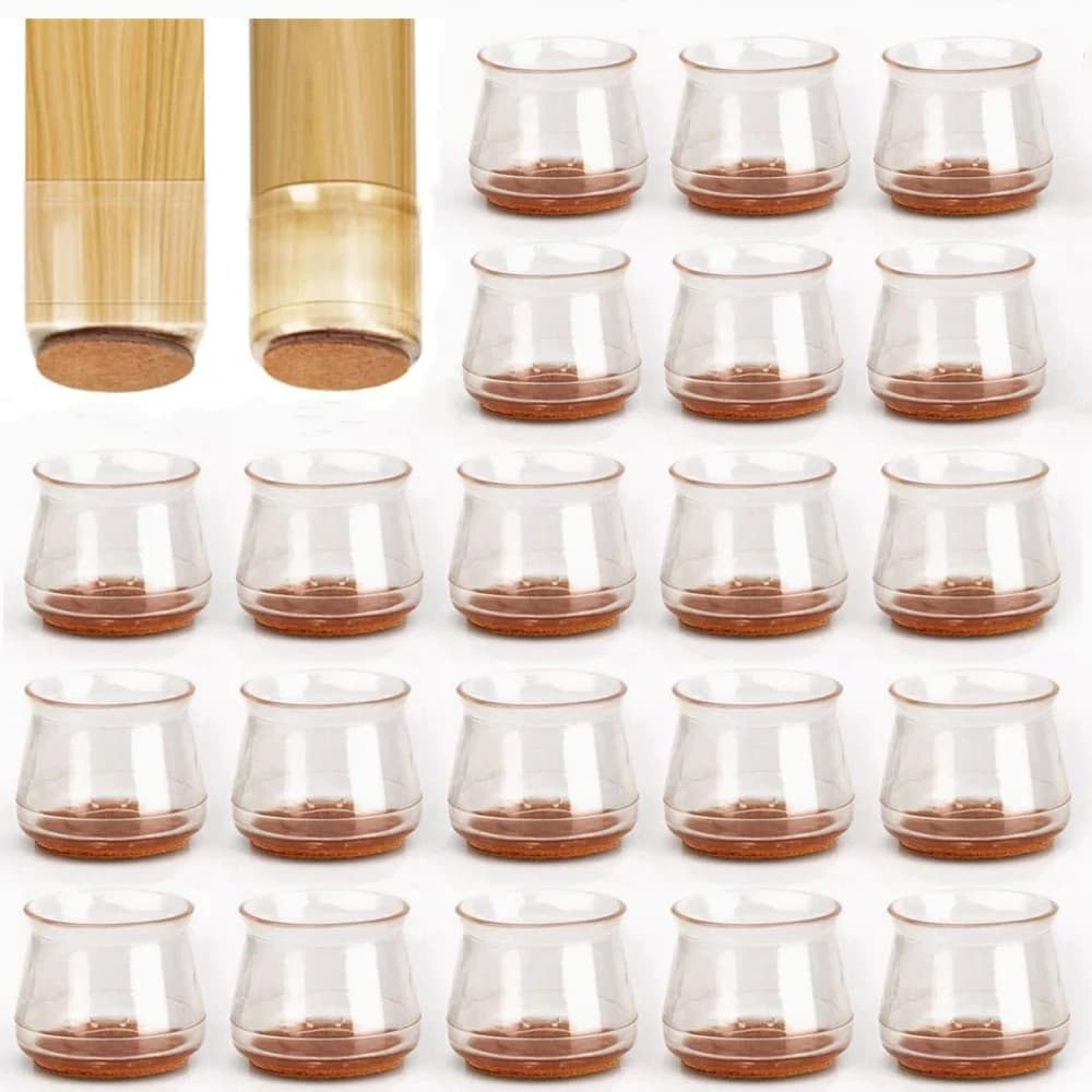 Coprigambe per sedie in silicone Coprigambe per sedie Mobili Cuscinetti protettivi per gambe per sedie Gambe per tavoli antiscivolo Tappetino per protezione del pavimento Calzini per sedie