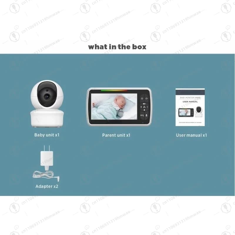 1 PC Wireless Intelligente 360 ° Baby monitor digitale panoramico Video Baby Monitor per bambini per uso domestico