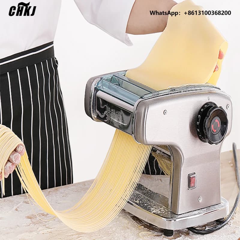 Macchina Elettrica per Pasta e Ravioli, Dispositivo per Fare Pasta, Strumento Multifunzione, Pressa per Pasta in Acciaio Inox per Uso Commerciale e Domestico