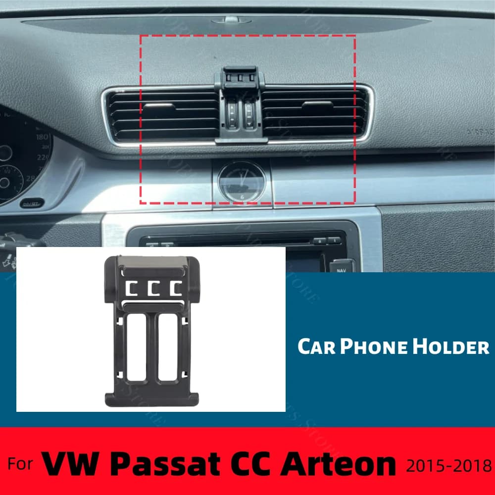 Per Volkswagen VW Passat CC Arteon 2015-2018 Supporto per telefono per auto Speciale staffa fissa Base 15W Ricarica wireless Accessori per auto