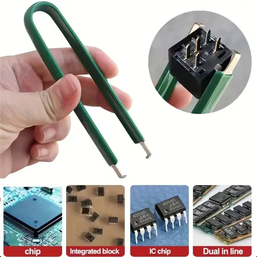 Strumento per la rimozione di interruttori per tastiere meccaniche - Estrattore statico per IC da 1 pezzo con protezione antistatica - Efficiente e durevole241