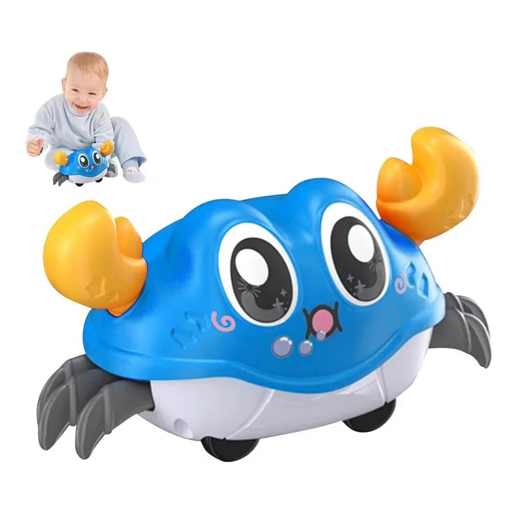 Divertimento per bambini Doppia forza di ritorno Agitazione sinistra e destra Simulazione Granchio Giocattolo Bambino che corre Simulazione di bolle Granchio Granchio Strisciante