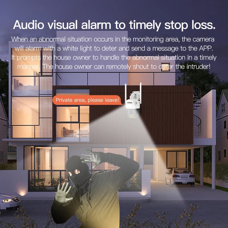 Vstarcam CS663DR 2MP 1080P Dual Lens PTZ IP Dome Camera AI Rilevazione umanoide Sicurezza a colori CCTV Citofono Baby Monitor