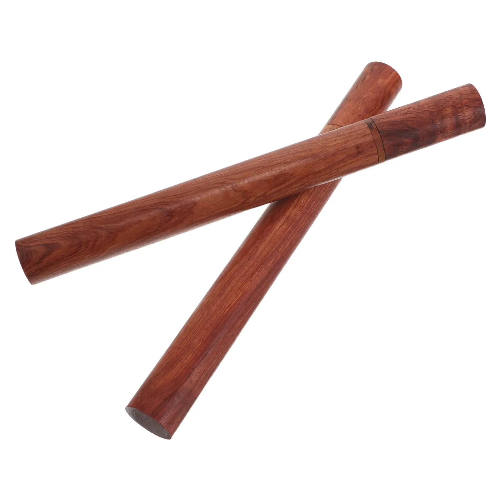 2Pcs Rosewood Incense Storage Tube Stick Holder Vintage Solid Wood Aroma Preserving Portable Case for Travel Yoga Meditation