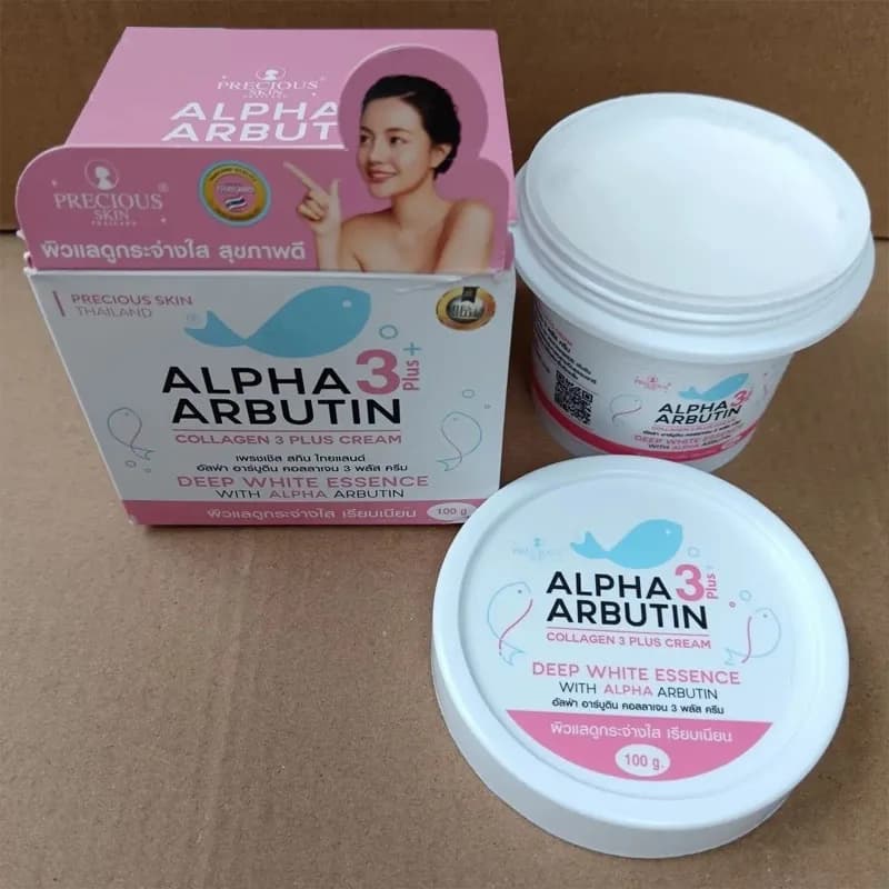 Body Lotion Thailand ALPHA 3 Plus ARBUTIN Collagen 100g - Hydrating Scratch for a Skin Radiosa and Uniform