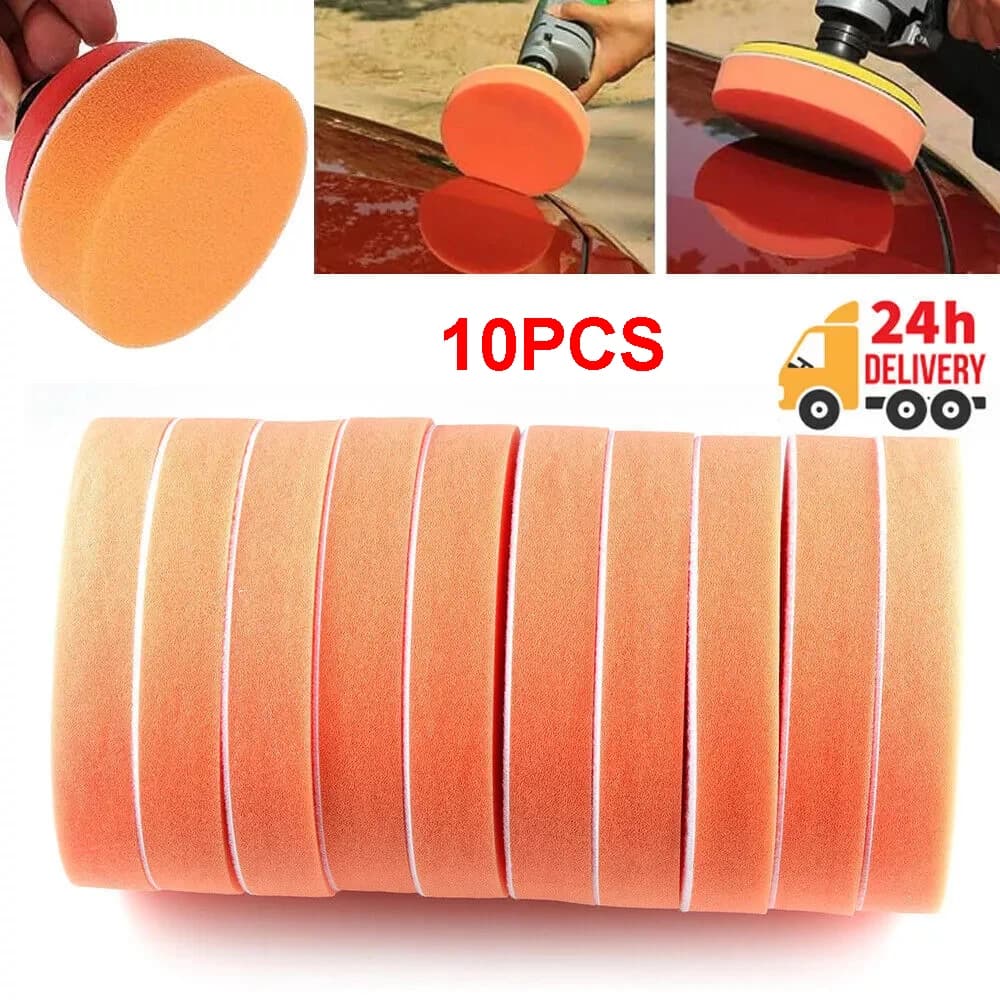10 pz 150mm Tamponi Per Lucidatura Auto 6 "Spugna Lucidatore Pulito Ceretta Pad Auto Vernice Manutenzione Cura Lucidatura Strumento di Pulizia
