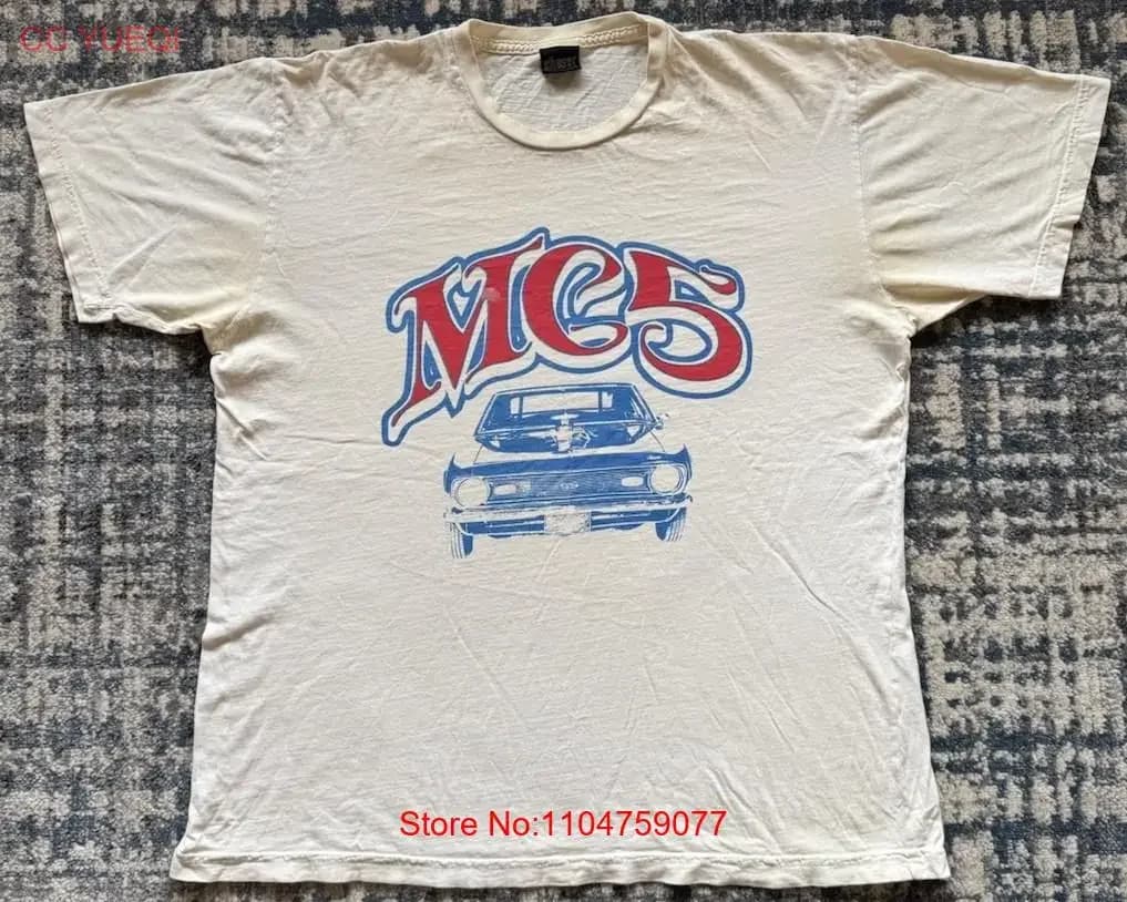 Vintage 2000s MC5 T Shirt L Iggy Pop And The Stooges Wayne Kramer Rock Band Punk vintage Washed Stretched streetwear