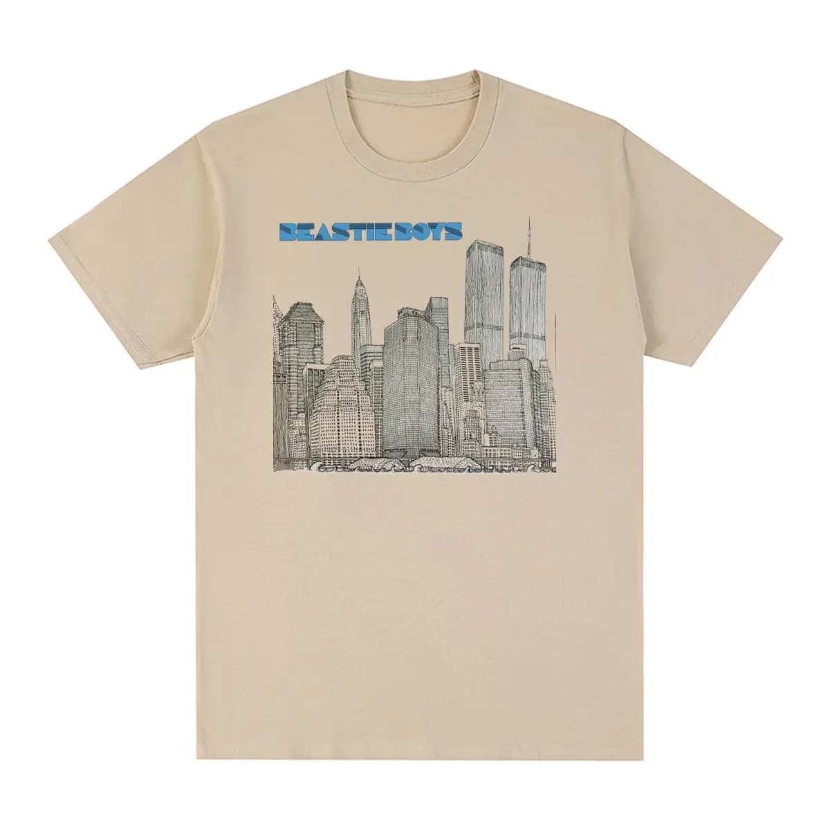 Beastie Boys Music T-shirt vintage Logo semplice T-shirt casual da uomo in cotone hip-hop americano Nuova maglietta da donna Top