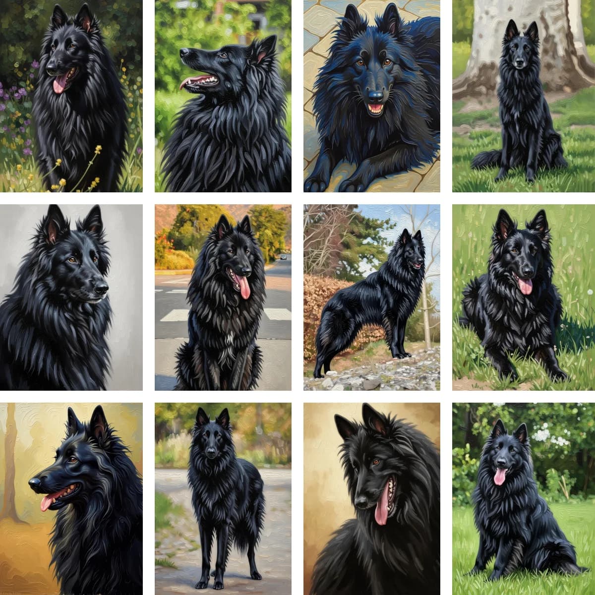 Diamond Painting Cross Stitch Mosaic Embroidery Puzzle Belgian Shepherd Groenendael Poster Home Decor 5D DIY Art New Kids Gift