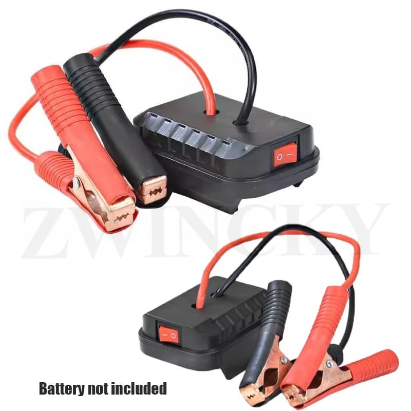 Avviatore di Emergenza e Caricabatterie per Batterie al Litio Makita, Cavo Adattatore con Clip, Accessori Auto
