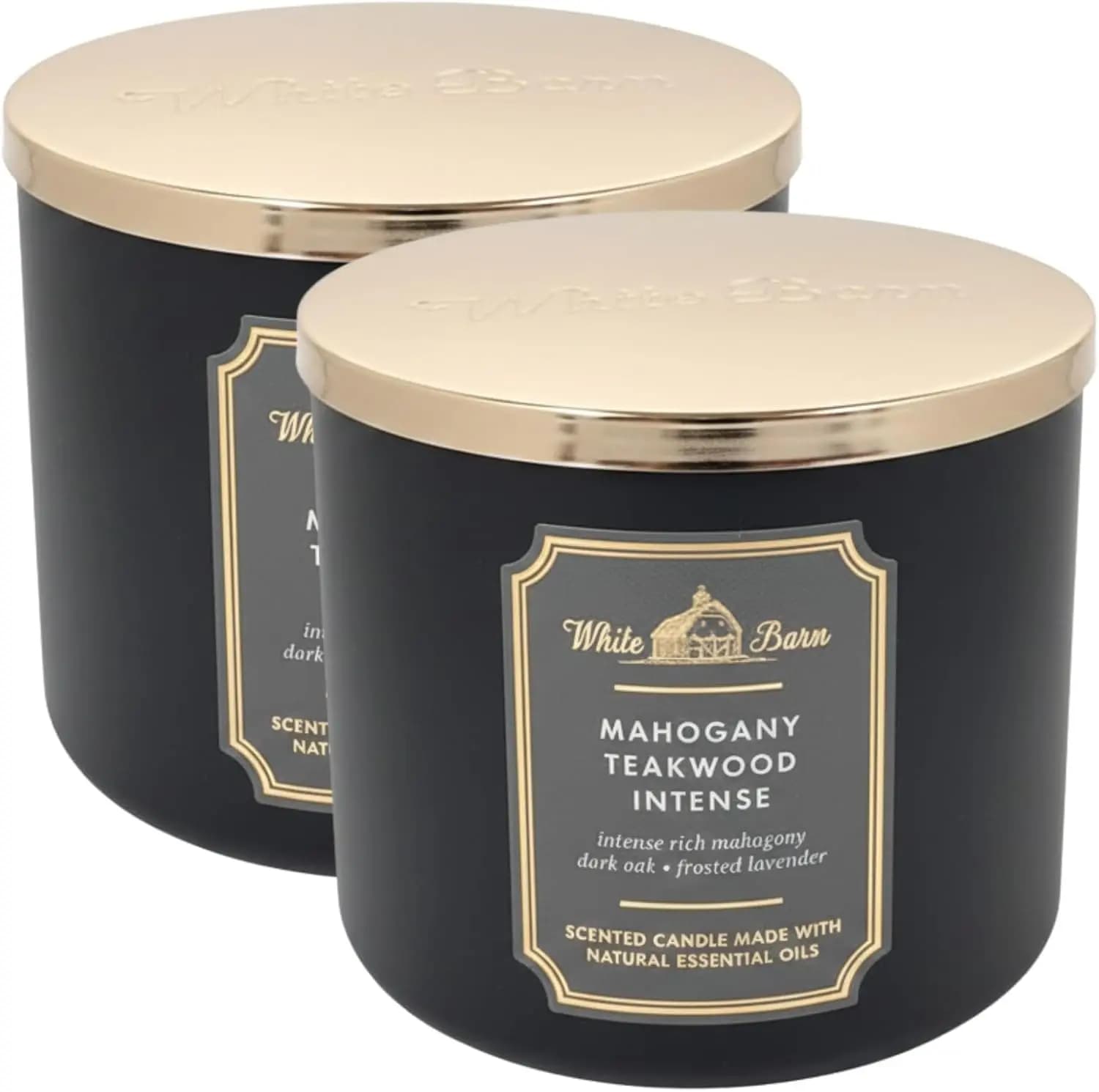Perfumed candles at the Mogano and Teak at 3 Stoppini, Pack of 2 for a Duration fragrance for the House