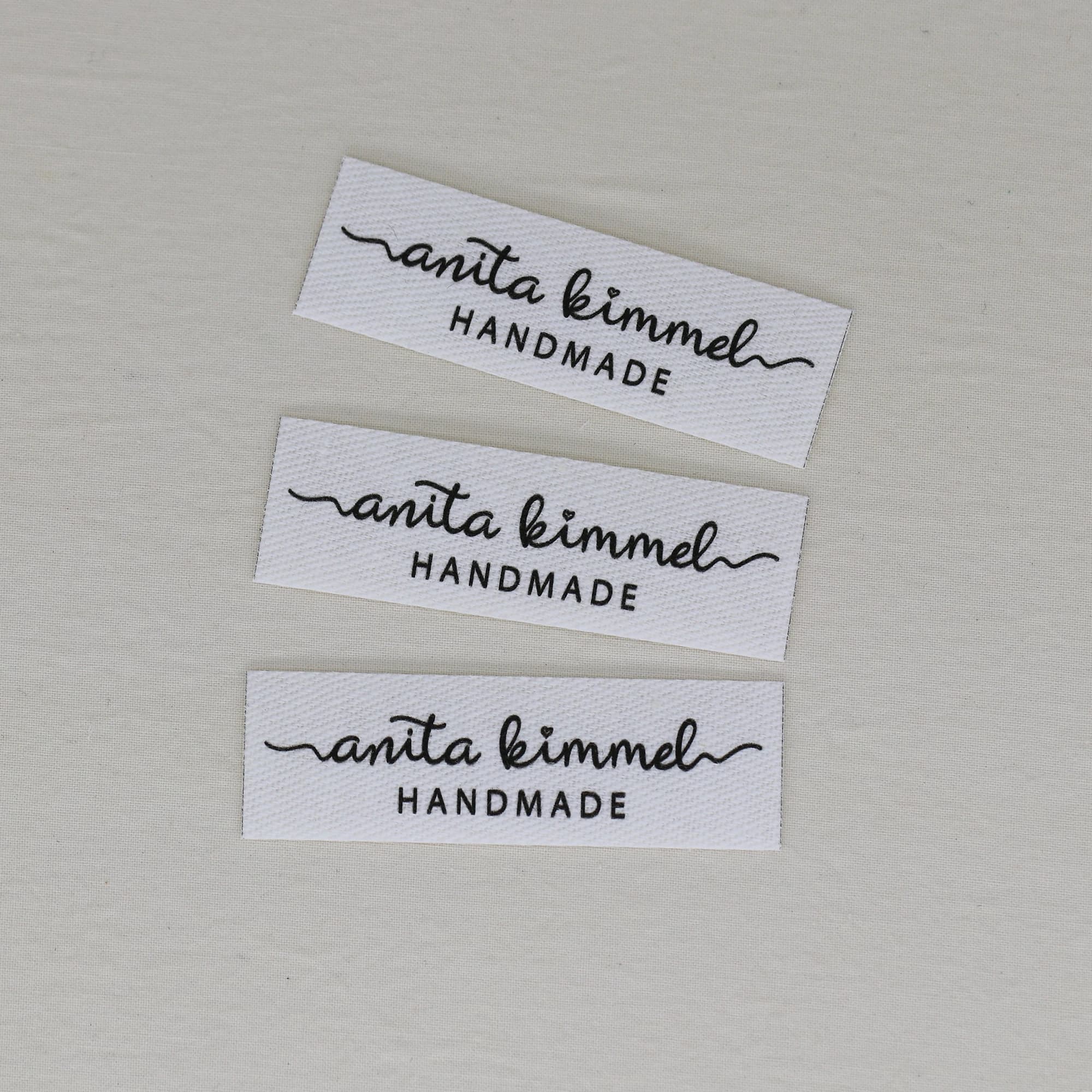 Etichette da stiro personalizzate da 120 pezzi, nome personalizzato, etichette per abbigliamento, etichette in tessuto, etichette di marca, etichette fatte a mano (YT329)