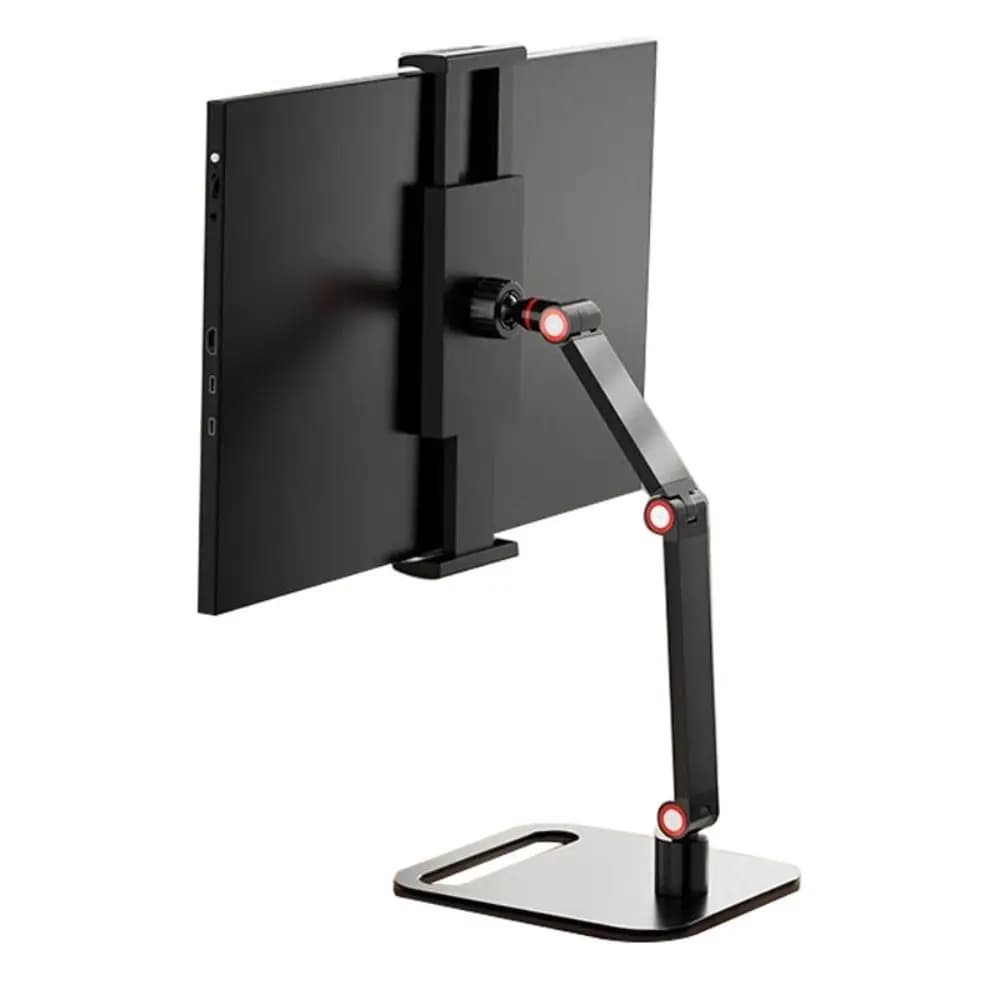 Universal Expandable Monitor Desk Holder 360° Swivel Foldable Tablet Stand Adjustable Tablet Bracket for 12-17in
