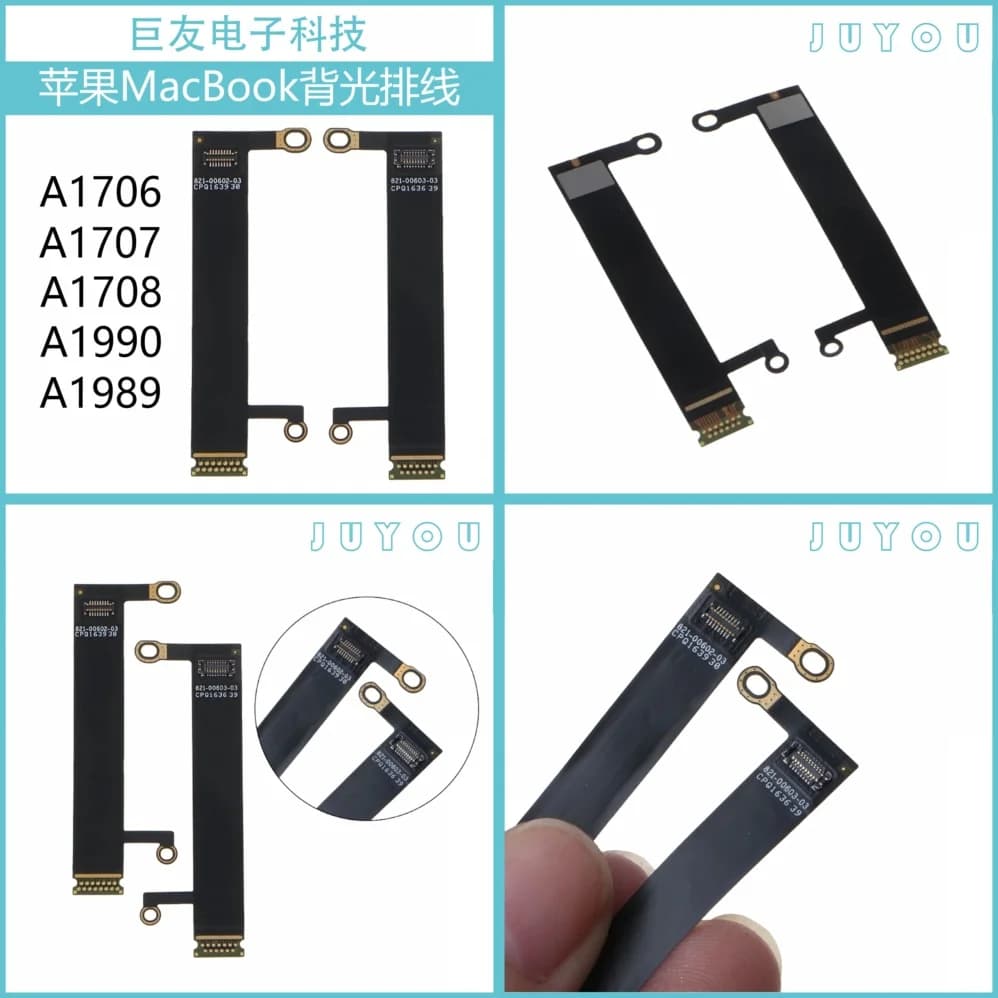 Cavo Flessibile Retroilluminazione per MacBook Pro A1706 A1707 A1708 A1990 A1989, Striscia LED Display LCD, Cavo a Nastro Compatibile