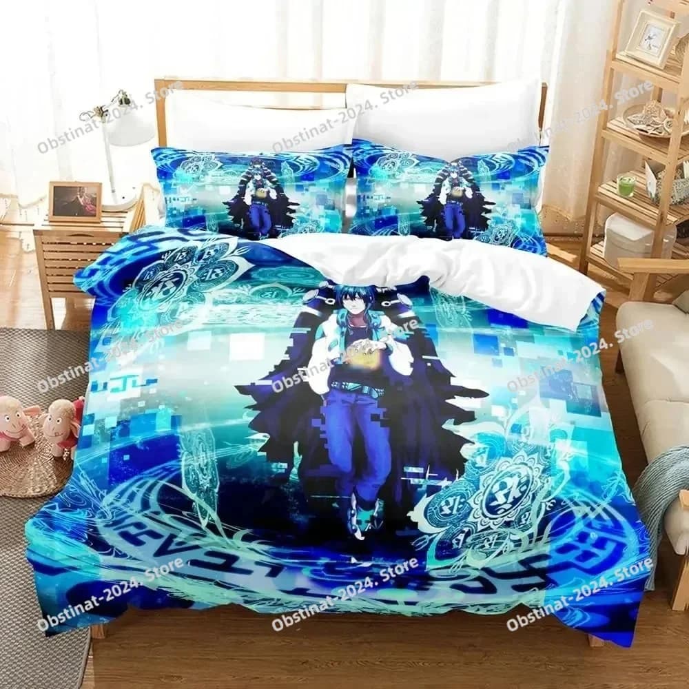 Anime DRAMAtical Murder Gioco Set letto stampato Copripiumino Federa Set biancheria da letto Lenzuolo Copripiumino Completo Queen King Size
