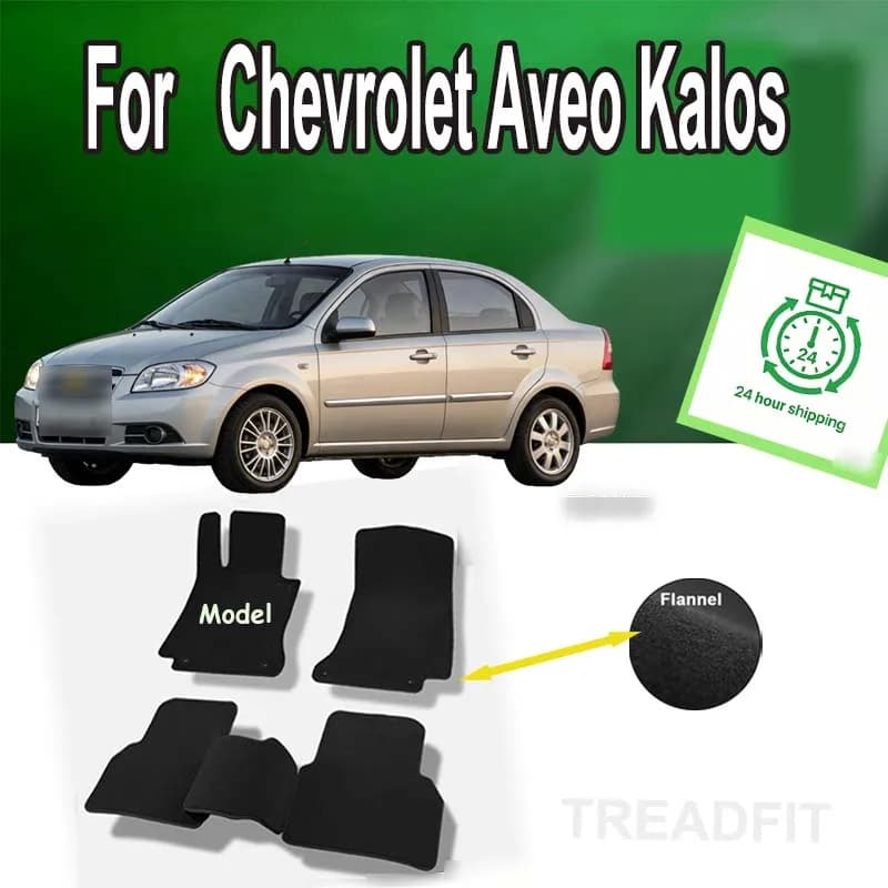 Tappetini Auto in Nylon Scamosciato per Chevrolet Aveo Kalos T200 Nexia T250 2004~2017, Tappeti, Pannelli, Coperture per Tappeti, Accessori