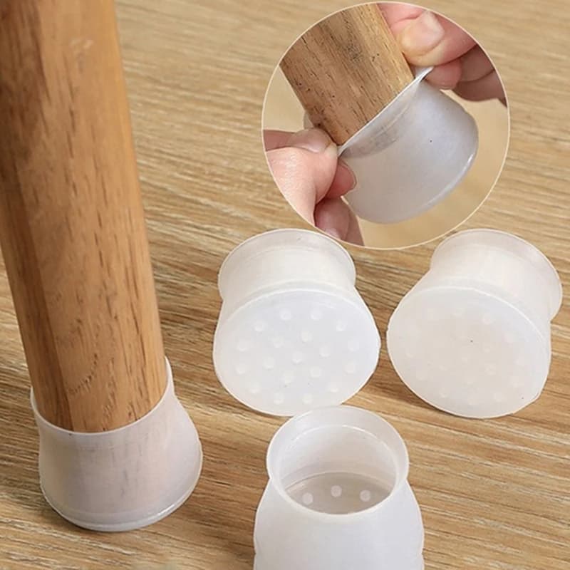 20 pezzi tappetino per gambe per sedie da tavolo in silicone protezioni per piedi da tavolo coperture per piedi cuscinetti per mobili protezioni per pavimenti tappi per gambe per sedie antiscivolo
