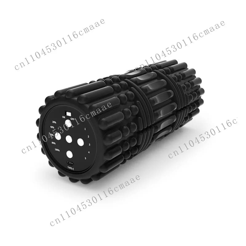 5-Speed vibrating foam shaft for physical therapy exercises, high-intensity EVA back massage fitness roller