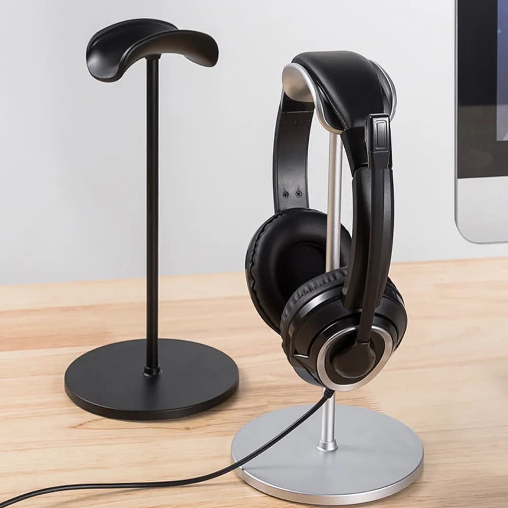 Headset Holder Earphone Stand Desktop Headphone Organizer Gaming Headphones Hanger Non-Slip Stable Base for Office Bedroom