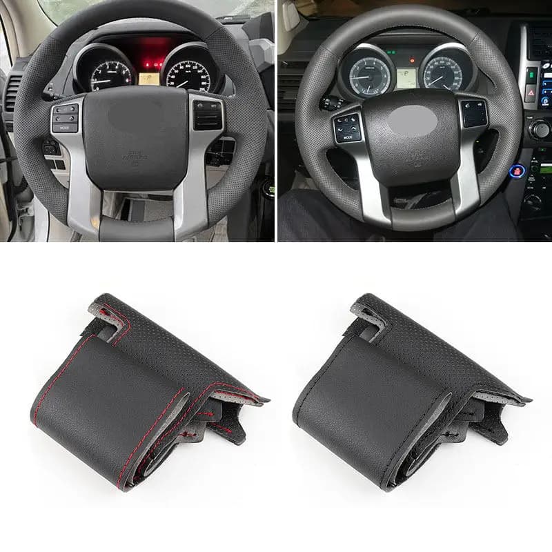 Interni auto Volante Copertura In Pelle Per Toyota Land Cruiser Prado 2010-2015 Tundra 2013-2017 Tacoma 4Runner 2011-2016