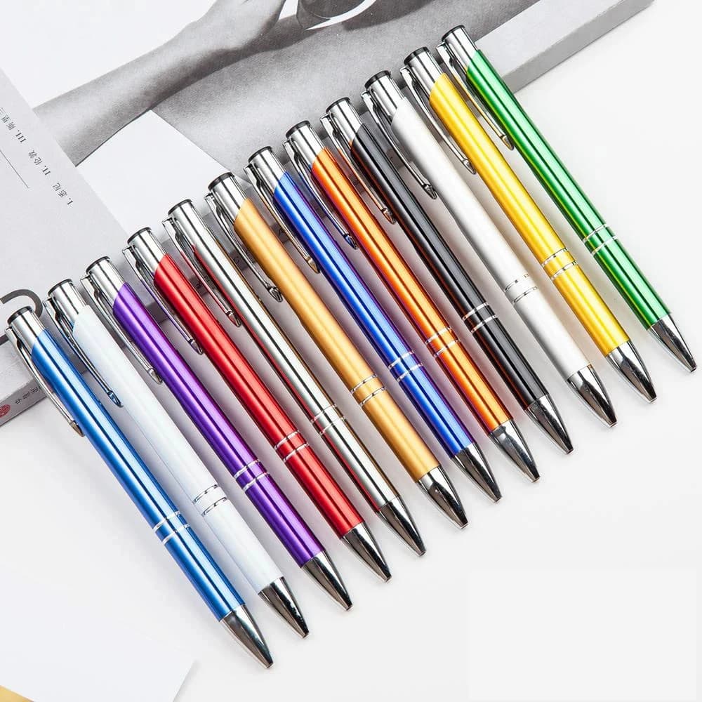Wholesale 100 50 20 pcs laser engraver logo customized ball pen creative school business birthday wedding small gift