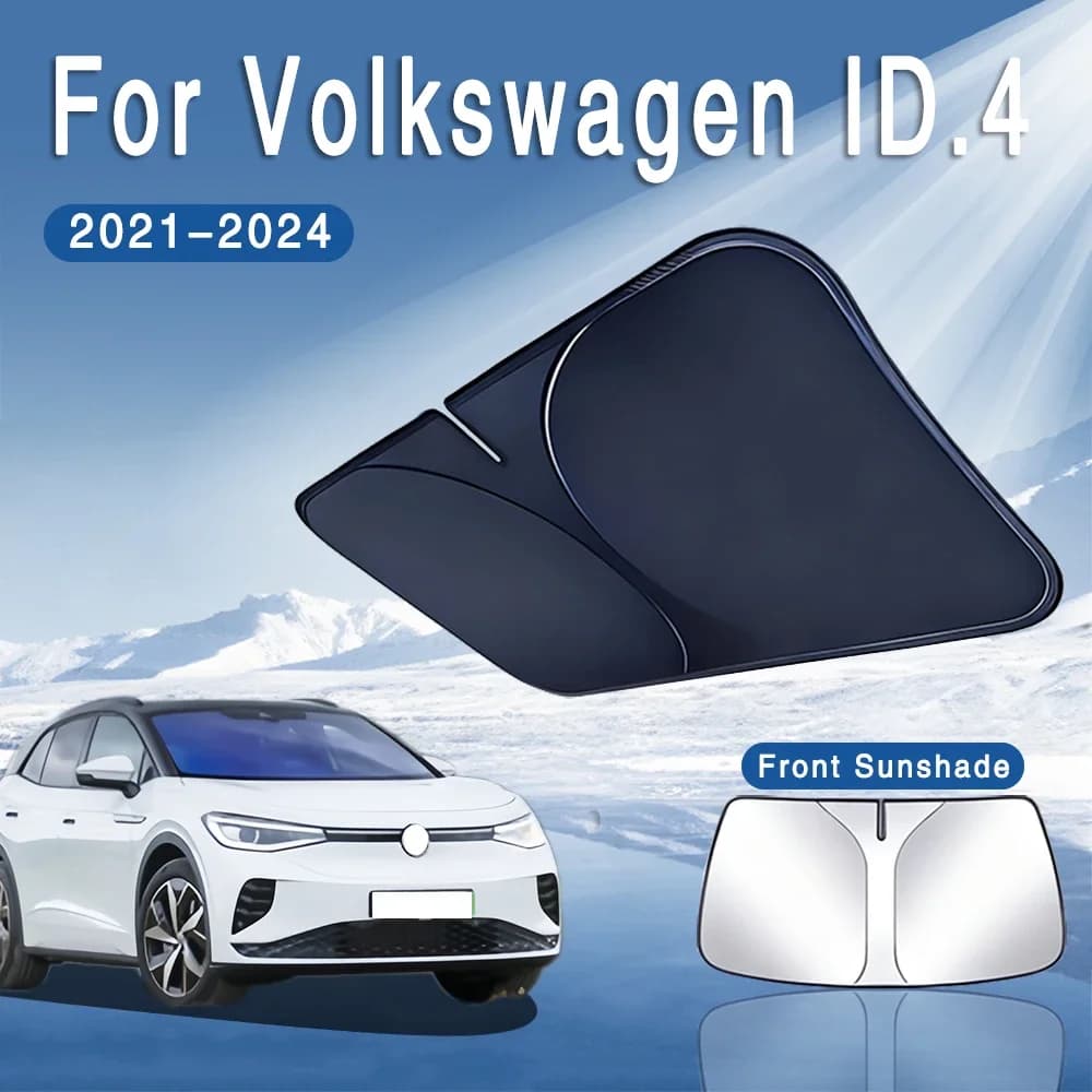 For Volkswagen VW ID.4 2021-2024 Car Sun Visor Front Windshield Sunshade Heat Insulation Summer Cooling Auto Accessories