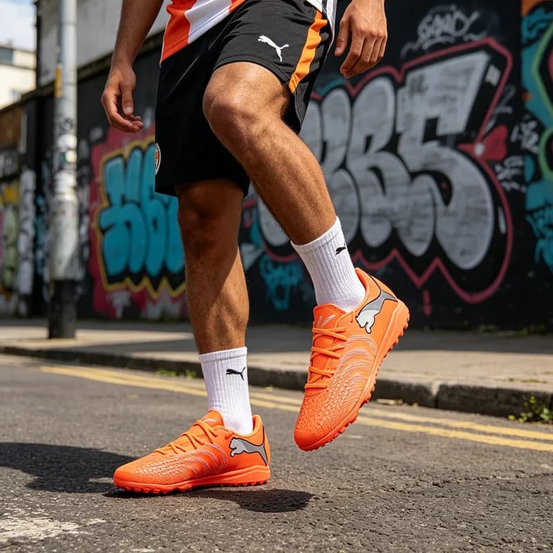Scarpe da calcio PUMA Mid Cut MG Multi Ground da uomo, scarpe da calcio professionali per allenamento e partita 108914-01