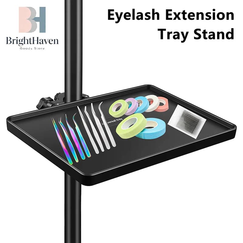 1 Pcs ABS Material Lash Tray Holder Fixed To Moon Light Ring Light Compatible Eyelash Extension Organizer Accessory Lash Tools